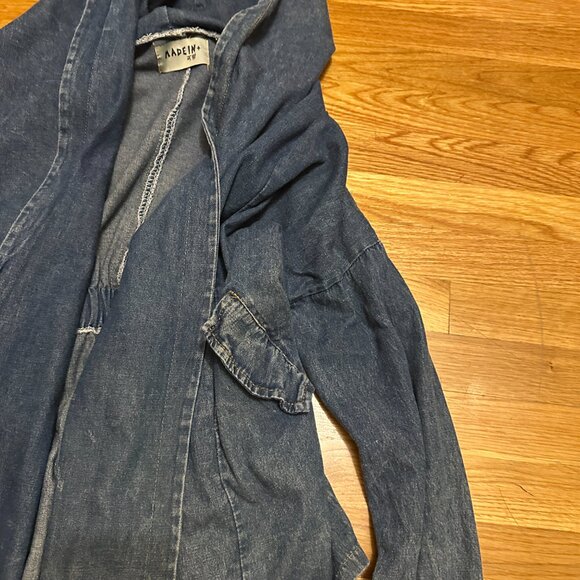 Vintage Denim Hooded Jacket - Picture 6 of 7